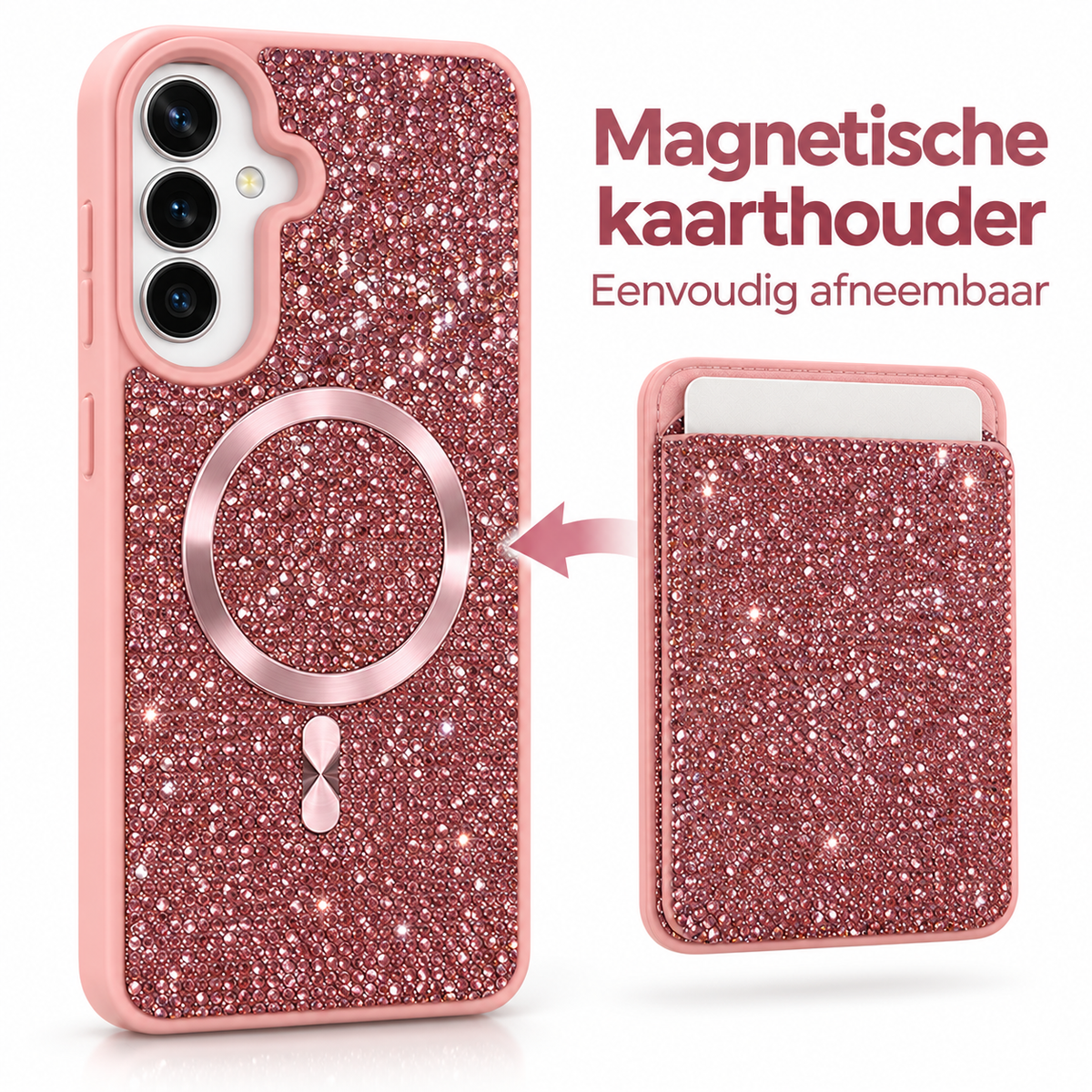 HOXO Bling Bling Phone Case with Card Holder