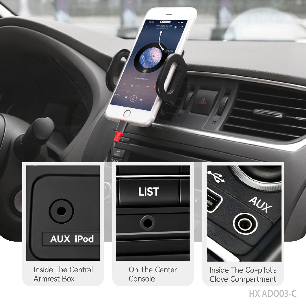 HOXO AUX naar USB-C audiokabel – foto 3