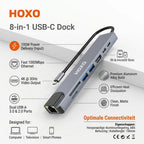 HOXO 8-in-1 USB-C hub – foto 3
