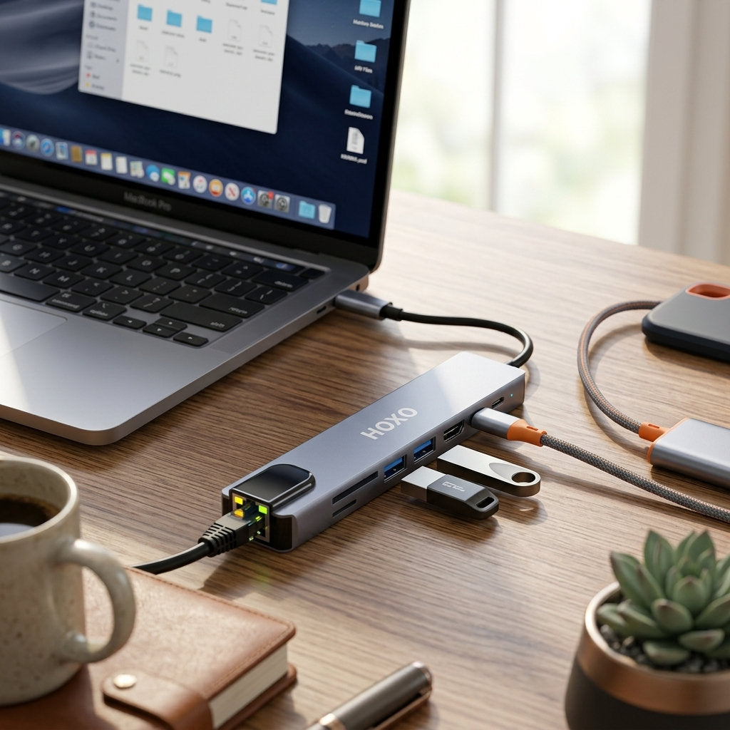 HOXO 8-in-1 USB-C hub – foto 4