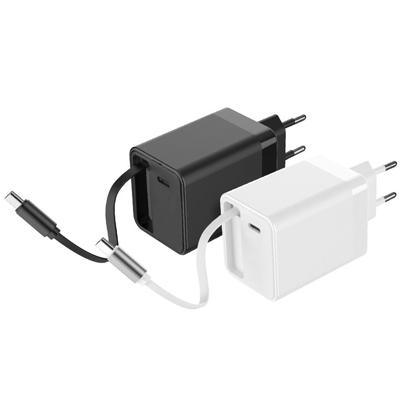 HOXO GaN USB-C oplader met oprolbare kabel – foto 5