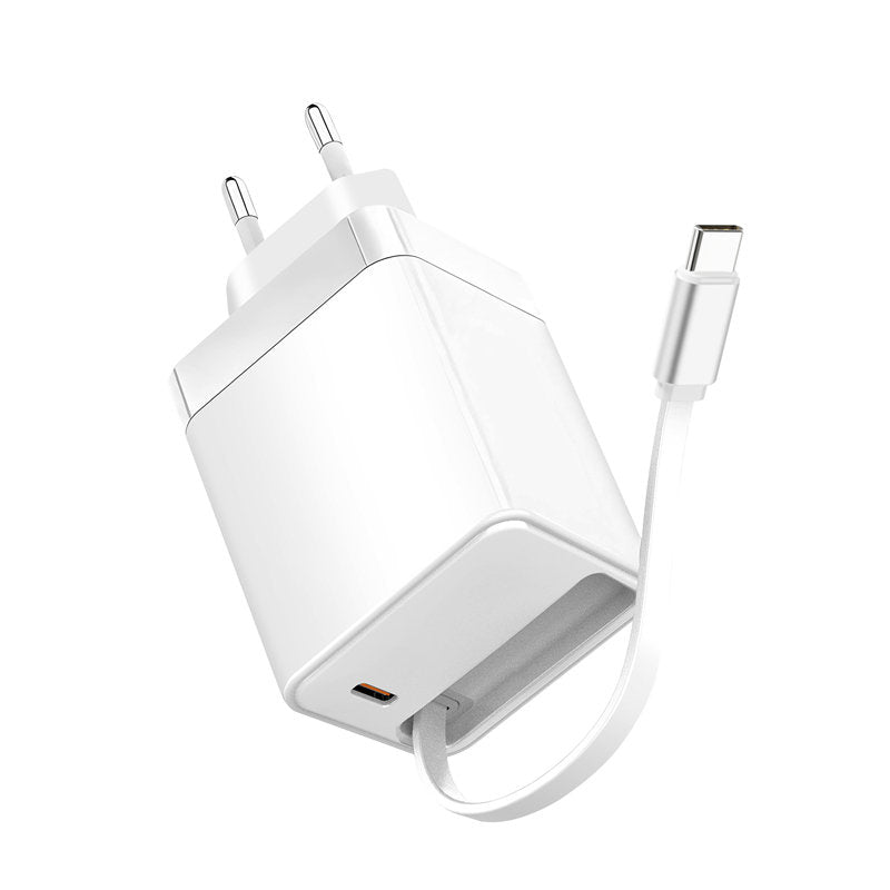 HOXO 65W GaN USB-C oplader met oprolbare kabel – foto 3
