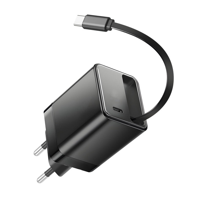 HOXO 65W GaN USB-C oplader met oprolbare kabel – foto 4