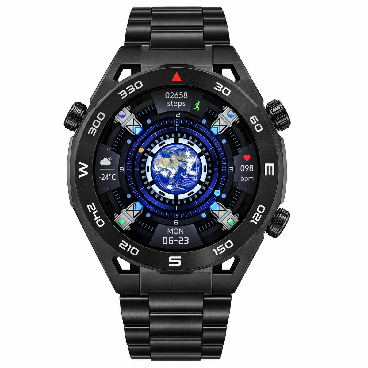 HOXO HX-GD001 smartwatch in zwart