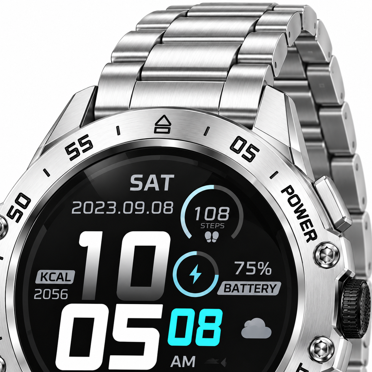 HOXO HX-GD008 smartwatch in zilver