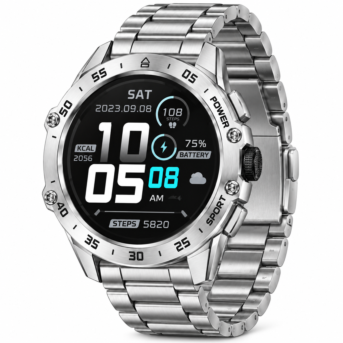 HOXO HX-GD008 smartwatch in zilver