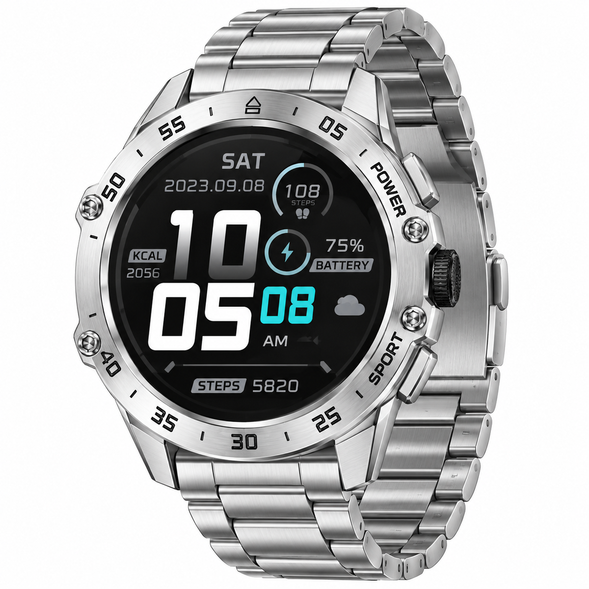 HOXO HX-GD008 smartwatch in zilver