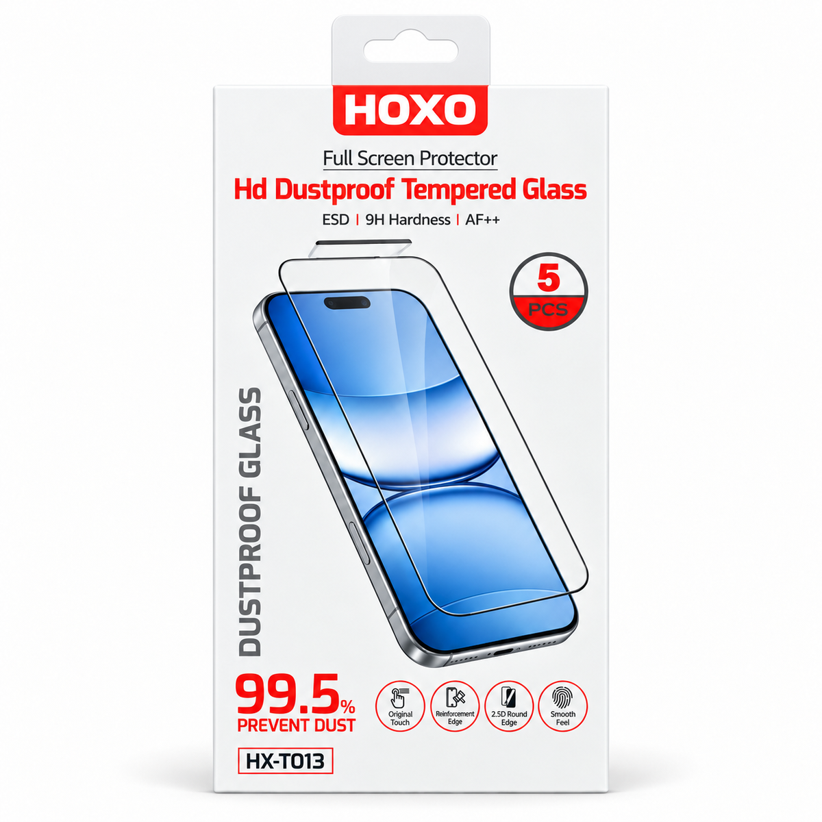 HOXO HD 6D tempered glass screen protector – 5 pieces