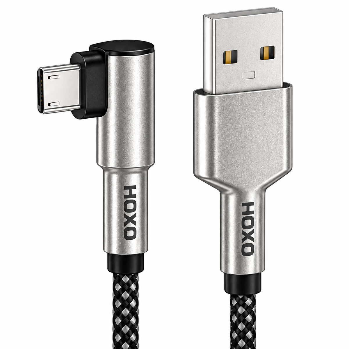 HOXO HX-USB017-UM gevlochten USB-A naar Micro-USB kabel, 1,5 meter