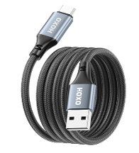 HOXO 18W USB to Type-C Magnetic Braided Data Cable 1m – originele productfoto