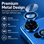 HOXO iPhone 17 Pro camera lens protector — Blue — Material detail