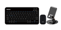 HOXO Wireless Bluetooth Mouse and Keyboard with Phone Holder 3-in-1 set - Black/White – originele productfoto