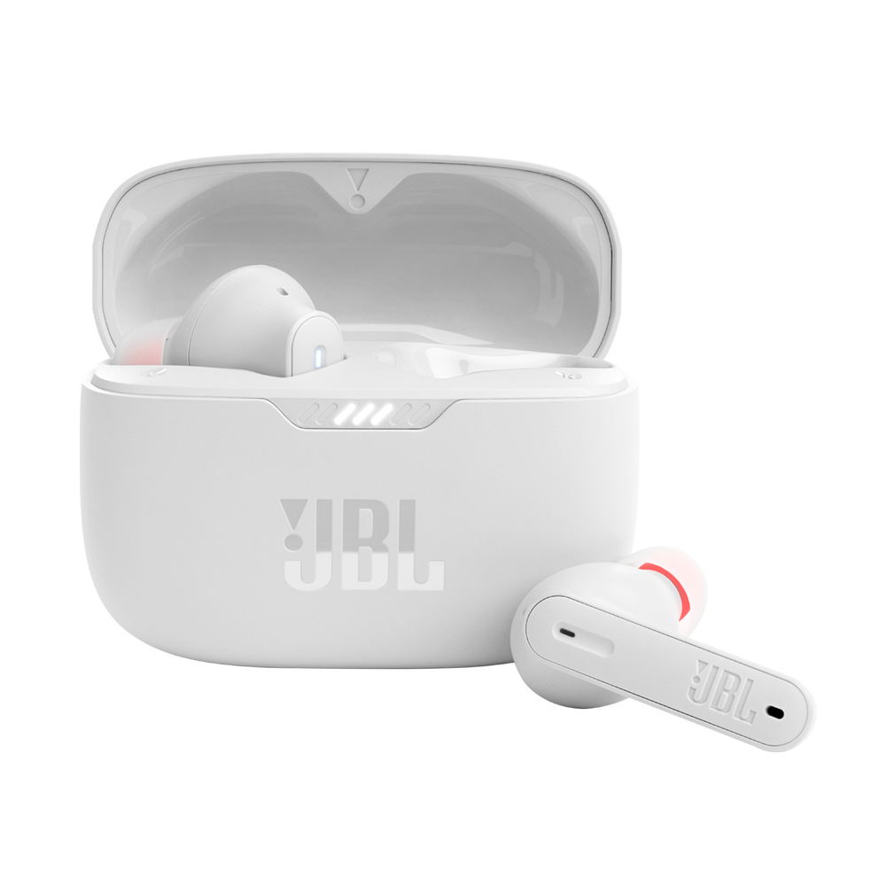 JBL Tune 230NC draadloze oordopjes met oplaadcase – wit